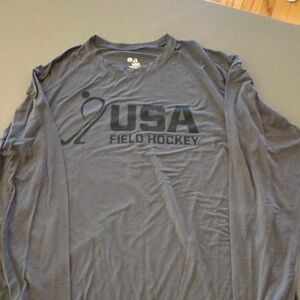 USA Field Hockey Long Sleeve Performance Tee - Men’s L